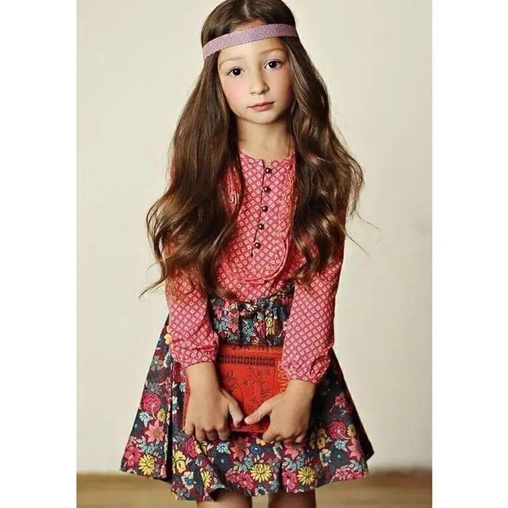 Matilda Jane Friends Forever Tatiana Fit Flare Dress Size 8 Floral Fall L/s